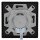 JUNG Serie LS Komplett-Set Graphitschwarz Matt: Cat.6A iso-Anschlussdose UAE-Cat.6A iso-8 Up 0 + LS969-1UASWM Abdeckung f. IAE/UAE-Anschlussdose + LS981SWM Rahmen 1fach