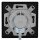 JUNG Serie LS Komplett-Set Graphitschwarz Matt: Cat.6A iso-Anschlussdose UAE-Cat.6A iso-8/8 Up 0 + LS969-2UASWM Abdeckung f. IAE/UAE-Anschlussdose + LS981SWM Rahmen 1fach