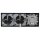 JUNG Serie LS Komplett-Set Graphitschwarz Matt: Cat.6A iso-Anschlussdose UAE-Cat.6A iso-8 Up 0 + LS969-1UASWM Abdeckung f. IAE/UAE-Anschlussdose + 2x LS1520SWM Schuko Steckdose + LS983SWM Rahmen 3fach