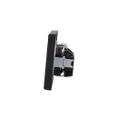 JUNG Serie LS Komplett-Set Graphitschwarz Matt: TAE-Anschlussdose TAE 3x6 NFN Up 0 rw + LS969TSWM Abdeckung f. TAE-Anschlussdose + 2x LS1520SWM Schuko Steckdose + LS983SWM Rahmen 3fach