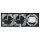 JUNG Serie LS Komplett-Set Graphitschwarz Matt: TAE-Anschlussdose TAE 3x6 NFN Up 0 rw + LS969TSWM Abdeckung f. TAE-Anschlussdose + 2x LS1520SWM Schuko Steckdose + LS983SWM Rahmen 3fach