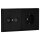 JUNG Serie LS Komplett-Set Graphitschwarz Matt: Antennensteckdose EDU 04 F + LS990TVSWM Abdeckung f. Antennen-Steckdose + LS1520SWM Schuko Steckdose + LS982SWM Rahmen 2fach