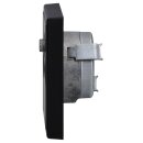 JUNG Serie LS Komplett-Set Graphitschwarz Matt: Triax EDA 302 F Antennendose 3-Loch SAT/TV/R + LS990SATSWM Abdeckung f. SAT-TV-Steckdose + LS981SWM Rahmen 1fach