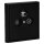 JUNG Serie LS Komplett-Set Graphitschwarz Matt: Triax EDA 302 F Antennendose 3-Loch SAT/TV/R + LS990SATSWM Abdeckung f. SAT-TV-Steckdose + LS981SWM Rahmen 1fach