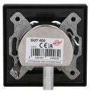 JUNG Serie LS Komplett-Set Graphitschwarz Matt: Antennensteckdose 4-Loch GUT 400 + LS990-4SAT2SWM Abdeckung f. SAT-TV-Steckdose Ankaro + LS981SWM Rahmen 1fach