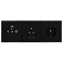 JUNG Serie LS Set Graphitschwarz Matt: Triax EDA 302 F...