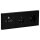 JUNG Serie LS Set Graphitschwarz Matt: Triax EDA 302 F Antennendose 3-Loch SAT/TV/R + LS990SATSWM Abdeckung + Cat.6A UAE-Cat.6A iso-8/8 Up 0 + LS969-2UASWM Abdeckung + LS1520SWM Schuko Steckdose + LS983SWM Rahmen 3fach