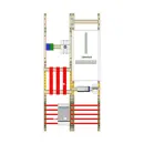 Hager UF32WA8-LS Wandler- und Messfeld universN 100A IP44...