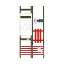 Hager UF32WE9EHZ-LS Wandler- und Messfeld universN 100A...