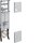 Hager ZH33X7T Komplettfeld universZ 1050mm 1ZP 1-feld