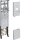 Hager ZH3EL22T Komplettfeld universZ 2ZP BKE-I H=1050mm