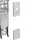 Hager ZH3EL22T Komplettfeld universZ 2ZP BKE-I H=1050mm