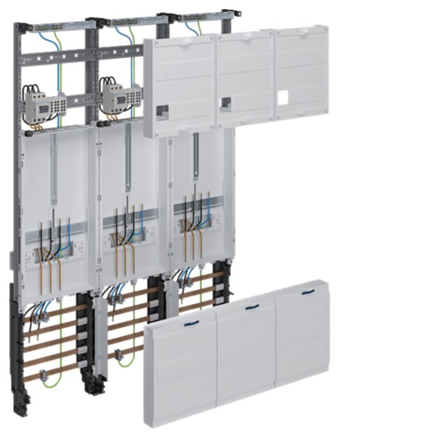 Hager ZL33X4T Komplettfeld universZ 1050mm 3ZP 3-feld