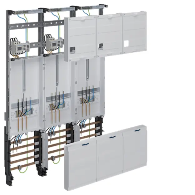 Hager ZL33X4T Komplettfeld universZ 1050mm 3ZP 3-feld