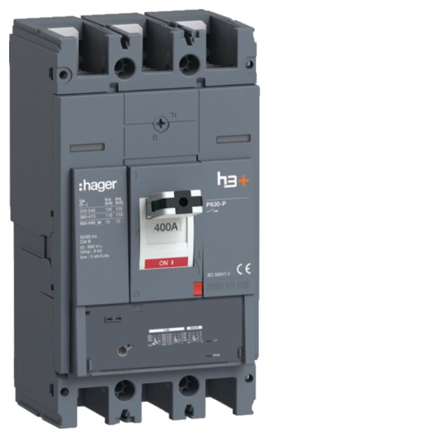 Hager HPW400GR Leistungsschalter h3+P630 LSnI 3x400A 110k