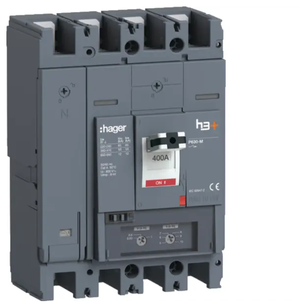 Hager HMW401DR Leistungsschalter h3+ P630 TM 4x400A 50kA