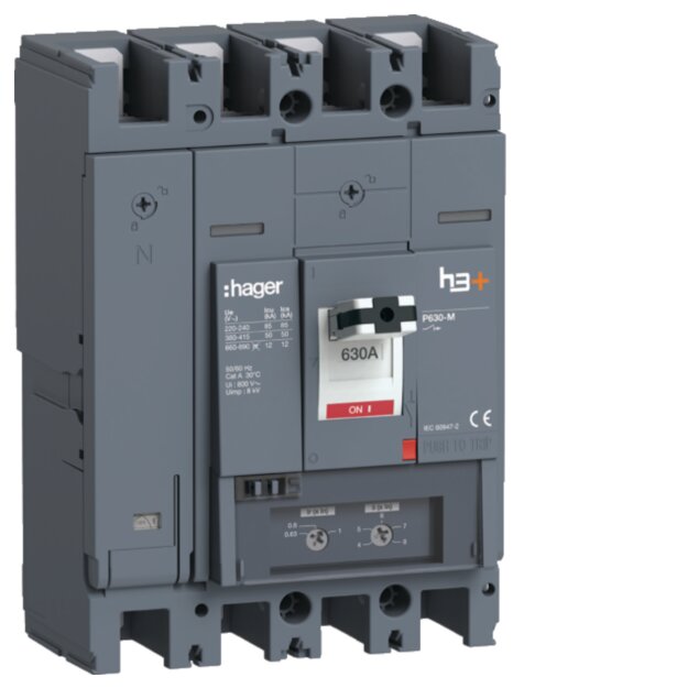 Hager HMW631DE Leistungsschalter h3+ P630 TM 4x630A 50kA