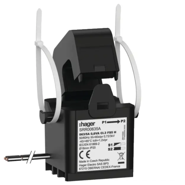 Hager SRR00635A Klappwandler SC1 18mm 063/5A 0.6VA Kl.3
