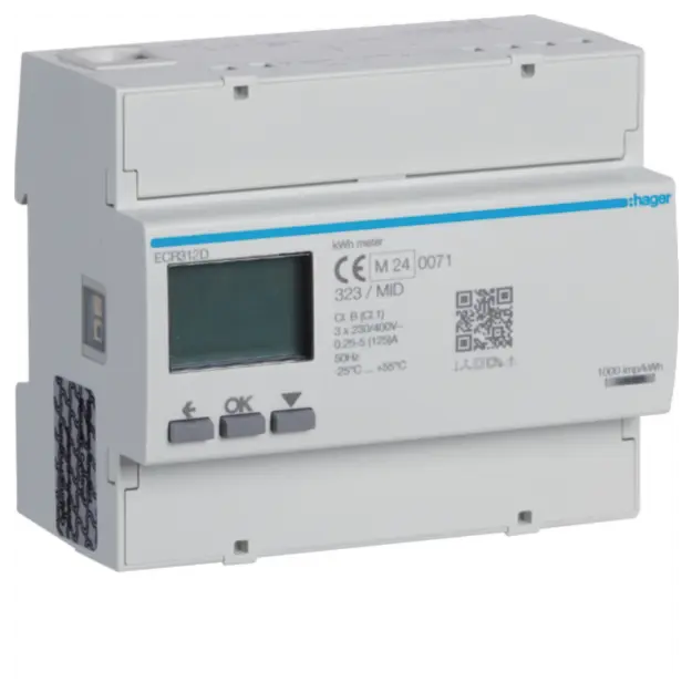 Hager ECR312D Energiezähler 3ph direkt 125A MODBUS MID