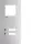 Hager RTQ102X Frontplatte intercom mono 2 Tasten