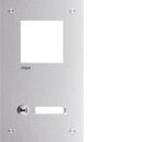 Hager RTQ101X Frontplatte intercom mono 1 Taste