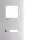 Hager RTQ101X Frontplatte intercom mono 1 Taste