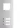 Hager RTQ103X Frontplatte intercom mono 3 Tasten