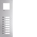 Hager RTQ108X Frontplatte intercom mono 8 Tasten