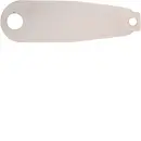 Hager REH014X Namensschild-Schlüssel Edelstahl