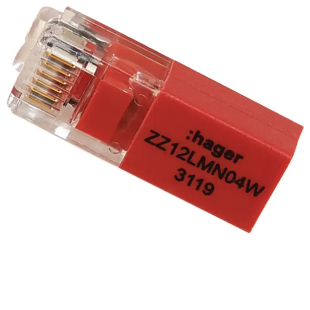 Hager ZZ12LMN04W Abschlusswiderstand RJ12 für LMN 120 Ohm