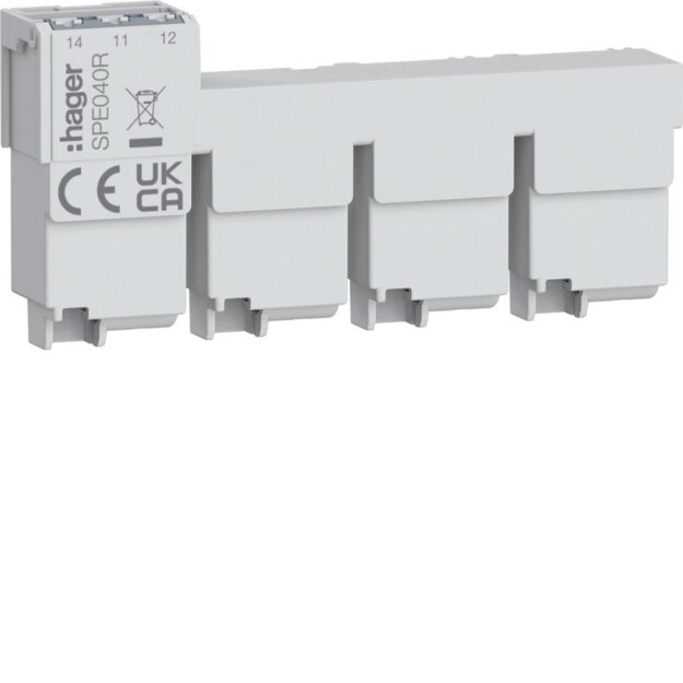 Hager SPE040R Fernmeldekontakt 4P