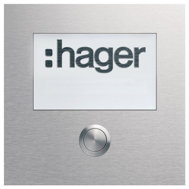 Hager REN009X Rund-Taster 1 WE LED-Schild groß modular