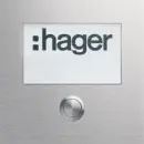 Hager REN009X Rund-Taster 1 WE LED-Schild groß modular