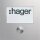 Hager REN009X Rund-Taster 1 WE LED-Schild groß modular