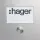 Hager REN009X Rund-Taster 1 WE LED-Schild groß modular