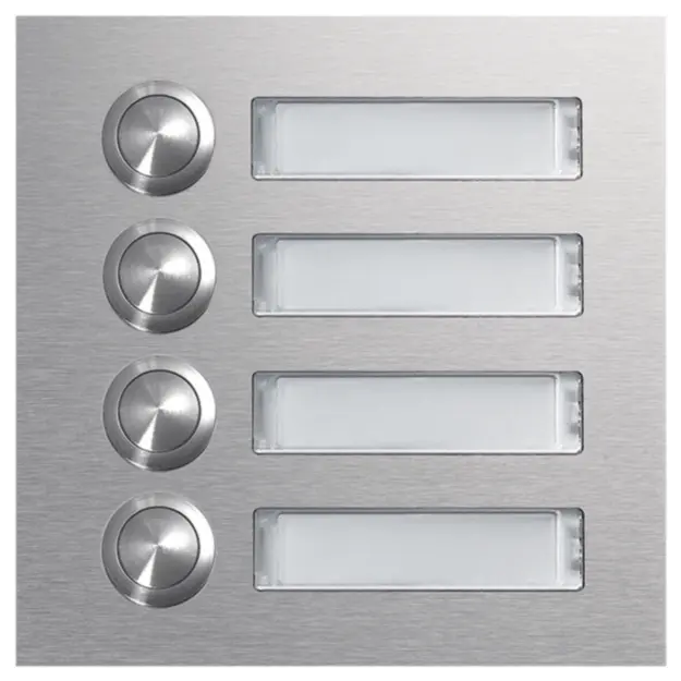Hager REN004X Rund-Taster 4 WE LED-Schild modular