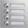 Hager REN004X Rund-Taster 4 WE LED-Schild modular