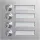 Hager REN004X Rund-Taster 4 WE LED-Schild modular