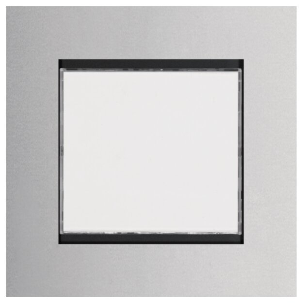 Hager REN707X LED-Info modular 76x76 EB Edelstahl modular