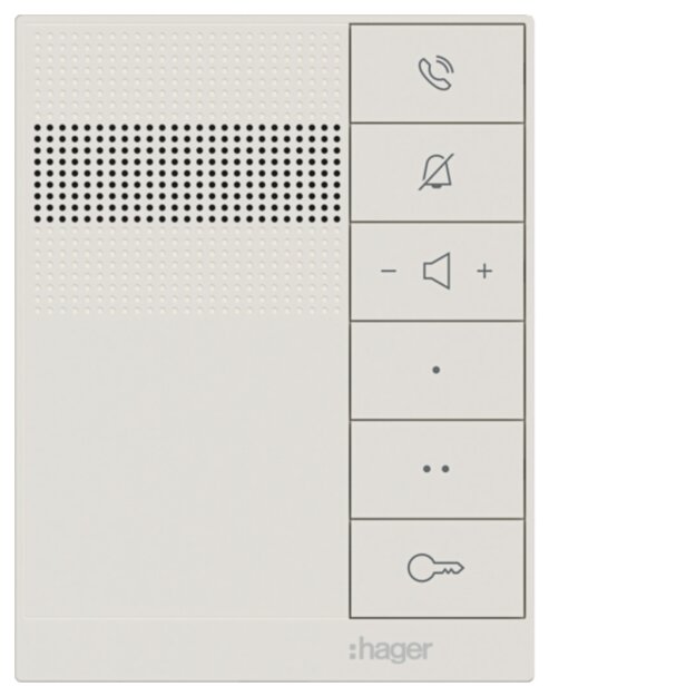 Hager RTQ620X Innenstation audio IP intercom speak ws