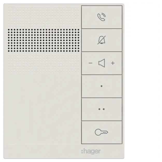 Hager RTQ620X Innenstation audio IP intercom speak ws