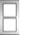 Hager REM202X modular Rahmen AP 2/1 Edelstahl matt
