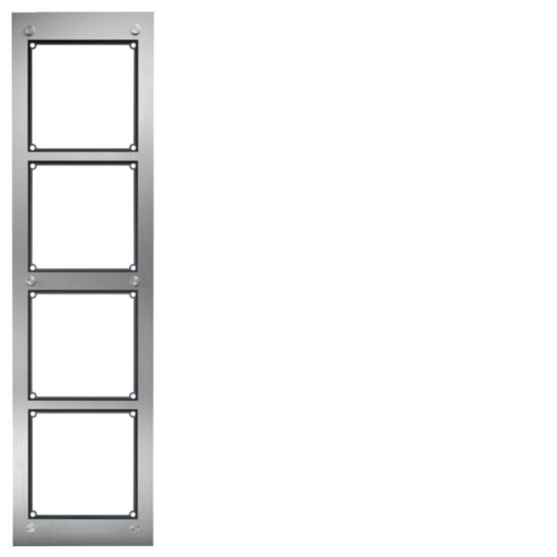Hager REM104X modular Rahmen UP 4/1 Edelstahl matt