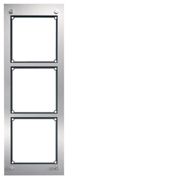 Hager REM103X modular Rahmen UP 3/1 Edelstahl matt