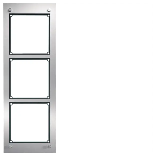 Hager REM103X modular Rahmen UP 3/1 Edelstahl matt