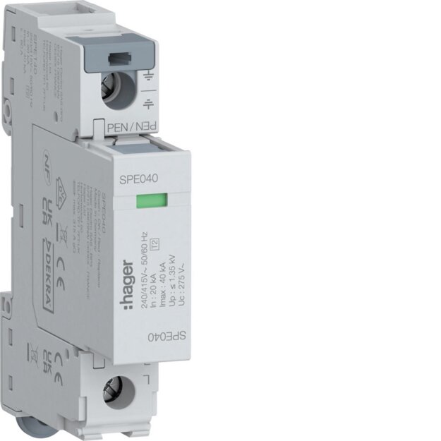 Hager SPE140 Überspannungsabl 1P TNS/TT 40kA