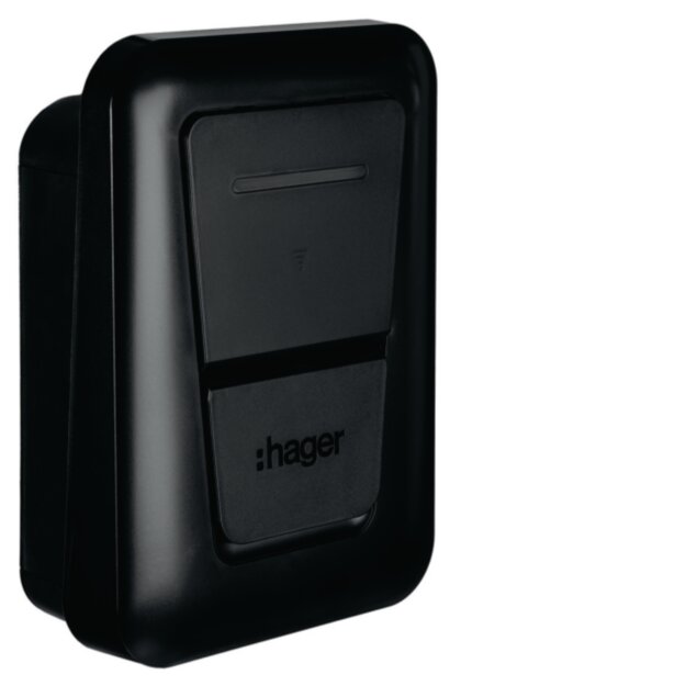 Hager XVL122S Ladestation witty plus mit Ladesteckdose