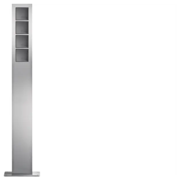Hager REM404X modular Standsäulen 4/1 Edelstahl matt