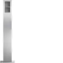 Hager REM402X modular Standsäulen 2/1 Edelstahl matt