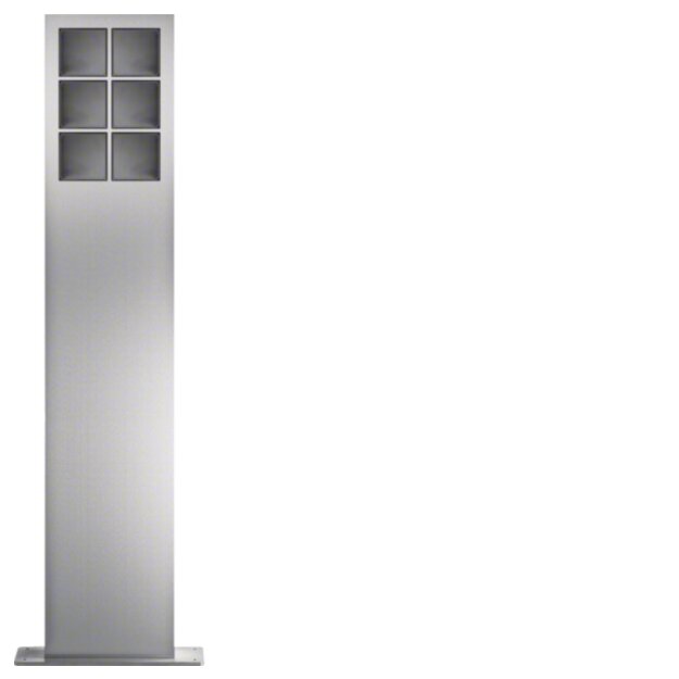 Hager REM406X modular Standsäulen 6/2 Edelstahl matt